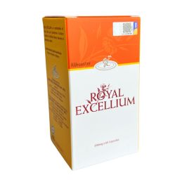 Gano Excel ROYAL EXCELLIUM - Cápsulas de micélio Ganoderma e geleia real