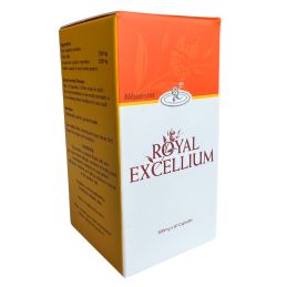 Gano Excel ROYAL EXCELLIUM - Cápsulas de micélio Ganoderma e geleia real