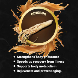 Koffie Tongkat Ali en ginseng - 15 zakjes van 36 gram