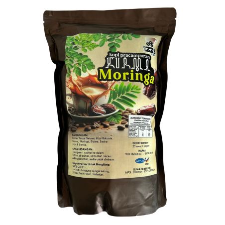 Arabica coffee based on Moringa, jujubier, dates, Sacha Inchi