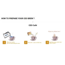 CEO Café - Braziliaanse koffie verrijkt met Ganoderma Yung Kien en kokosolie