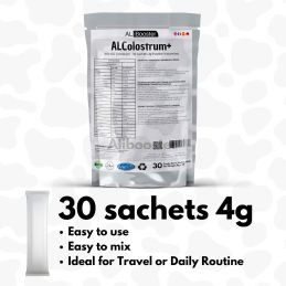 Colostro em pó premium - 20% IgG - 30 sachês de 4g