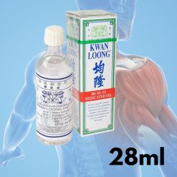 Huile de massage Kwan Loong Menthol - Camphre - 28 ml