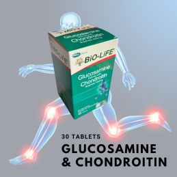 BiO-LiFE Glucosamine 500 mg With Chondroitin Sulphate 400 mg 30 tablet