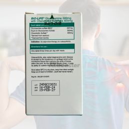 BiO-LiFE Glucosamina 500mg com sulfato de condroitina 400mg 30 comprimidos