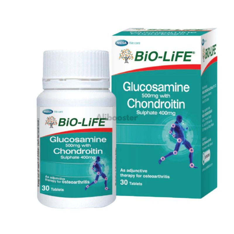 BiO- LiFE Glucosamine 500mg With Chondroitin Sulphate 400mg 30 δισκία