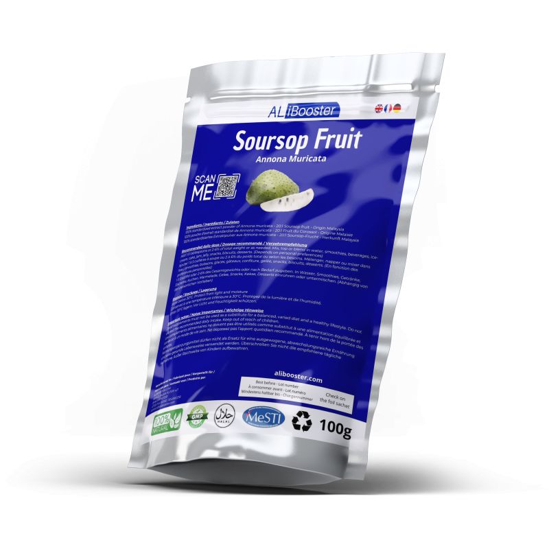 Soursop Fruktpulver (Annona Muricata) 100g 