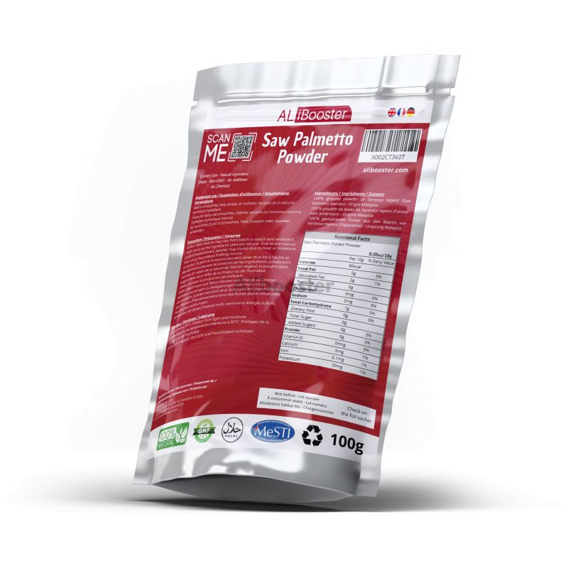 Saw palmetto pulbere 100g (Saw Palmetto - Serenoa repens)