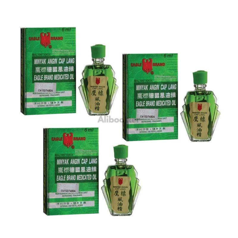 3x Huile de massage 6ml - Eagle Brand Cap Lang
