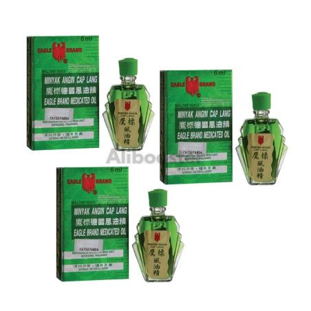 3x Óleo de Massagem 6ml - Eagle Brand Cap Lang