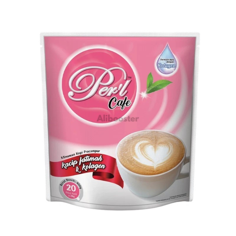 Kaffe Kacip Fatimah og kollagen - Tradisjonell malaysisk drikk for kvinner - 20 x 20 g poser