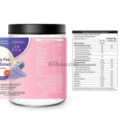 Poudre d'Extrait de Fleur de Pois Bleu (Clitoria ternatea) 200g - Colorant Naturel