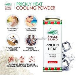 Talc Snake Brand Parfum Classique 280g - Original Anti-Perspirant Powder