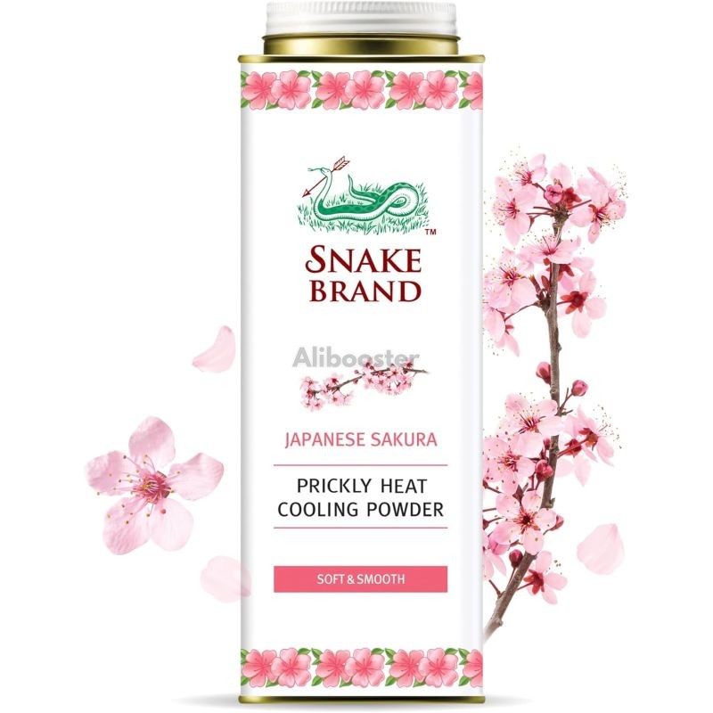 Talkum Snake Brand Parfüm Sakura 280g - Anti-Transpirant Pulver Kirsche