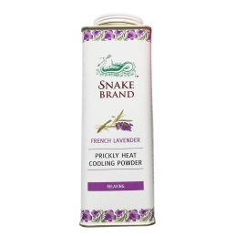 Talc Snake Brand Lavender Fragrance 280g - pudră antiperspirantă răcoritoare