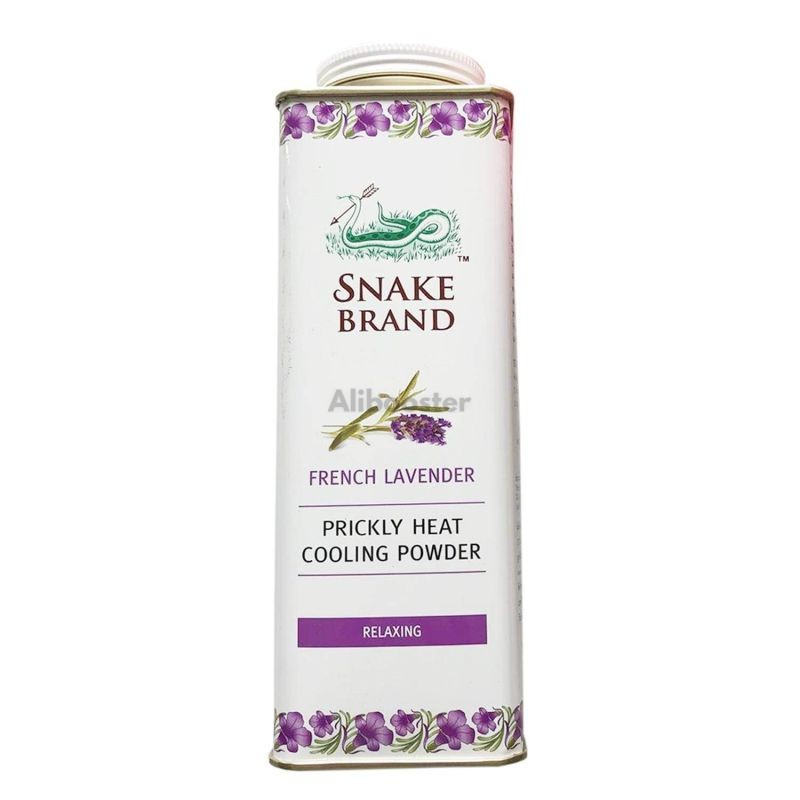 Talco Snake Brand Lavender Fragrance 280g - Pó Antitranspirante Refrescante