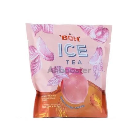 BOH Thé Glacé Pêche 20 Sachets - Boisson Instantanée Naturelle