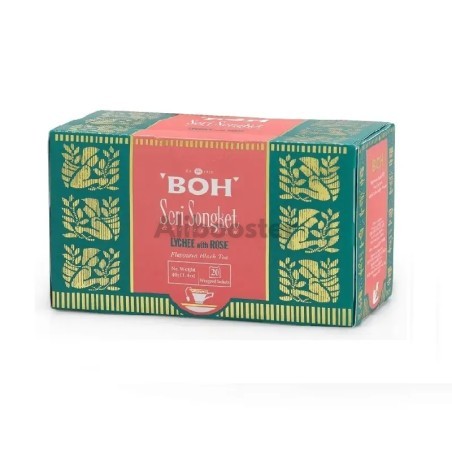 BOH Tea Seri Songket Litchi Rose 20s - Ceai floral aromatizat Malaezia