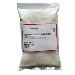Gélatine de Poisson en Poudre 250g - 150 Bloom Halal Certifiée Agent Gélifiant