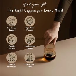Cafea neagră instant cu Ganoderma - Nugano 30 pliculețe fără zahăr