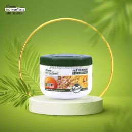 Biowoman Maschera per capelli al riso - Trattamento nutriente per capelli secchi e danneggiati - 250 ml