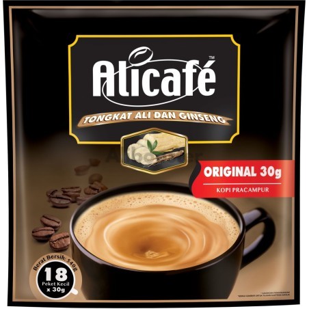 Alicafe Coffee Tongkat Ali og ginseng - 18 x 30 g poser