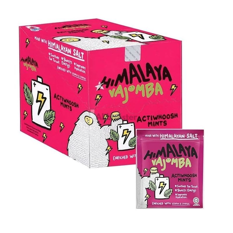 Himalaya Salt Sports Candy Actiwoosh 15g x12 - Salt Sport Mint godteri