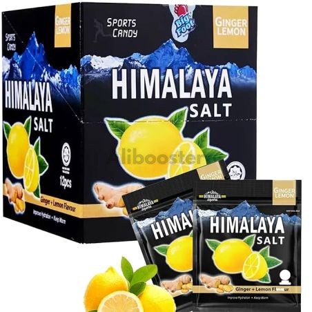 Himalaya Salt Sports Candy Zázvor citron 15g x12 - Bonbony Sel Sport Citron