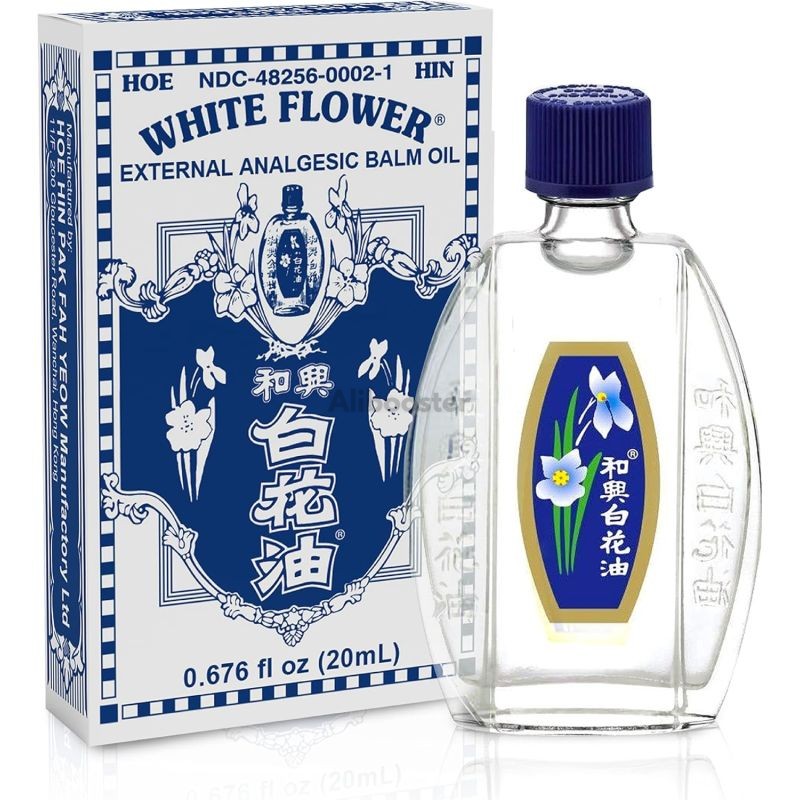 Huile de Massage Hoe Hin White Flower 20ml - Huile Thérapeutique Traditionnelle