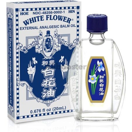 Huile de Massage Hoe Hin White Flower 20ml - Huile Thérapeutique Traditionnelle