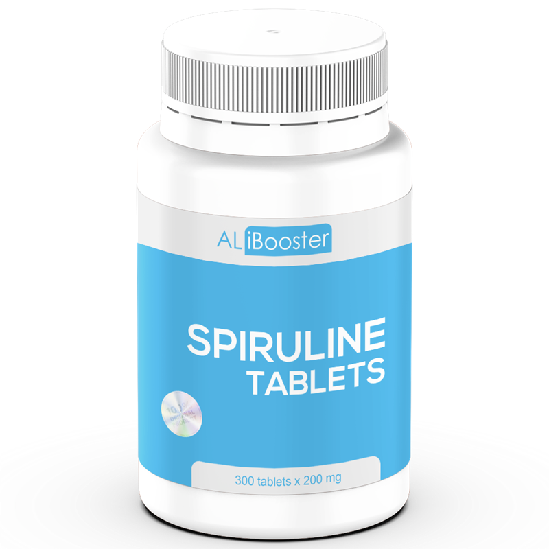 Spirulina platensis 300 comprimate de 200 mg