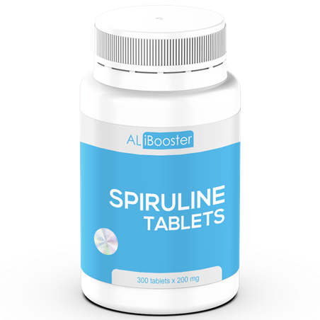 Spirulina platensis 300 comprimate de 200 mg