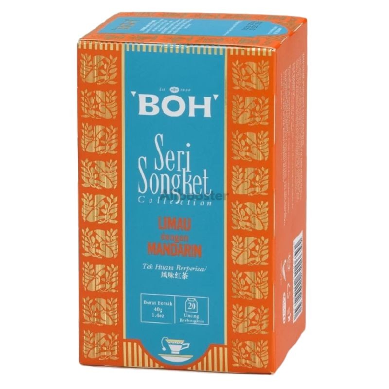 BOH Tea Seri Songket Litchi Rose 20s - Ceai floral aromatizat Malaezia