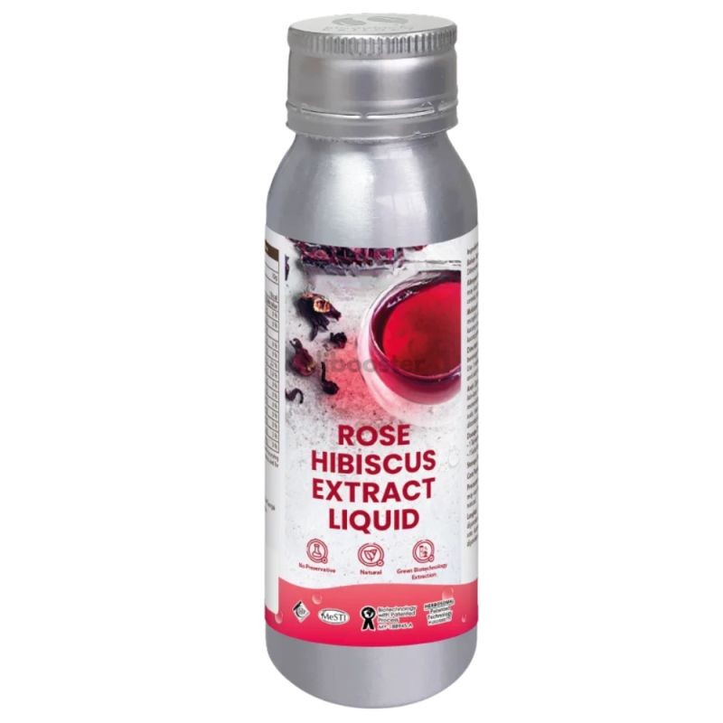 Rosa Hibiscus flytande extraktkoncentrat - Rosa Rubiginosa & Hibiscus Sabdariffa - Naturlig antioxidant