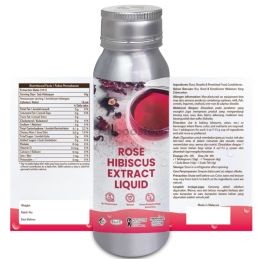 Rose Hibiscus Liquid Extract Concentrate - Rosa Rubiginosa & Hibiscus Sabdariffa - Naturlig antioxidant