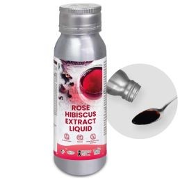 Extrait Rose Hibiscus Liquide | Antioxidant Vitamine C | Natuurlijke Anti-veroudering