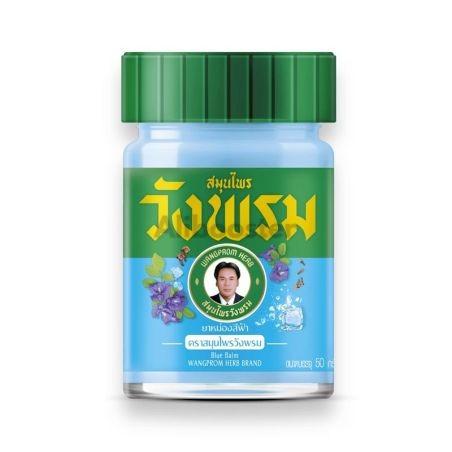 Wangprom Baume Herbal Bleu Cool 50g - Baume Anti-Douleur Rafraîchissant