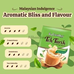 Čaj s mlékem - Teh Tarik instantní kamenný cukr - Chek Hup