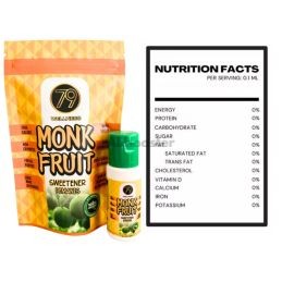 Vloeibare zoetstof Monniksvrucht - 30 ml - Natuurlijke Monniksvrucht nul calorieën