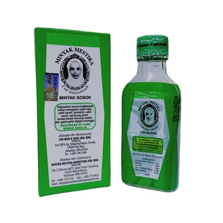 Olio di massaggio 30ml Menthol camphre - Minyak Mestika