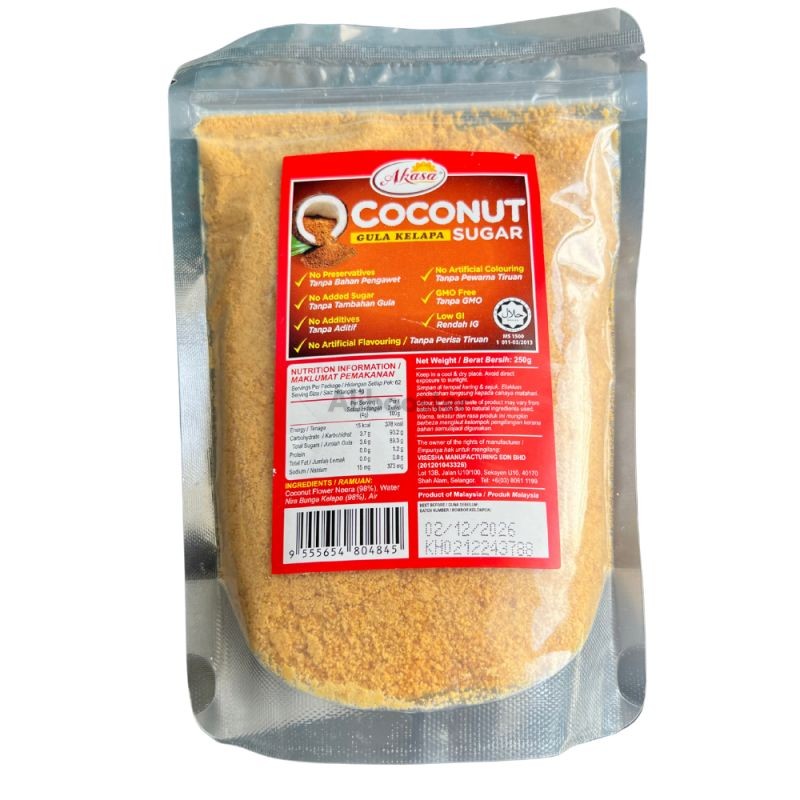 Coconut sugar powder 250 g - Gula Kelapa natural low glycemic index