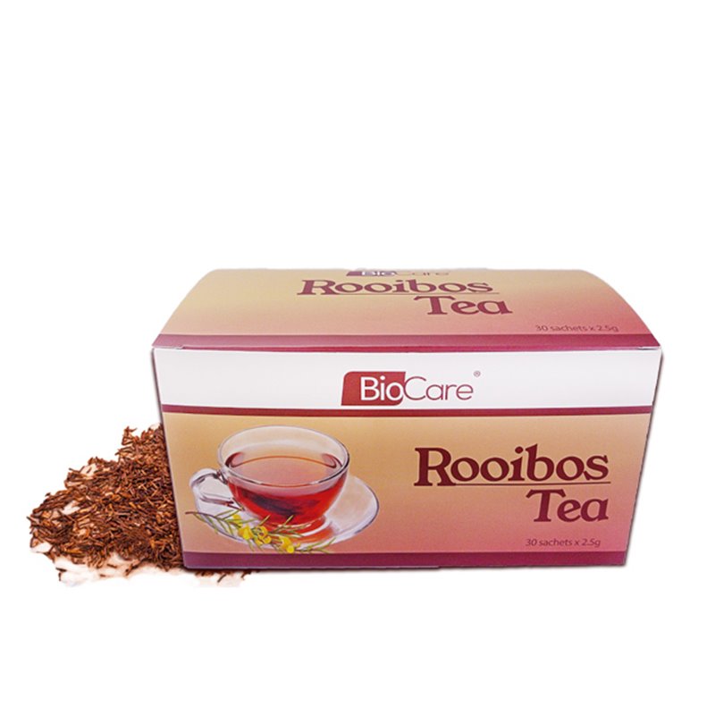 Rød te Rooibos Aspalathus linearis - 30 poser på 2,5 g