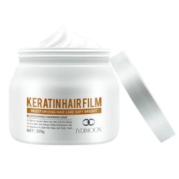 Keratin Hair Film Lydimoon 500 g - Masque Capillaire à la Kératine - Soin Réparateur et Nourrissant pour Cheveux Secs et Abîmés