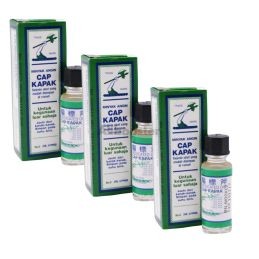 oli da massaggio 3x 3ml - Sport - Riscaldamento ad olio essenziale naturale Camphre (Camphor) Cap Kapak
