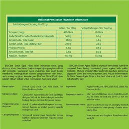 Detoxikační nápoj - přírodní vlákniny zelené jablko - oves - pšenice - zelený čaj