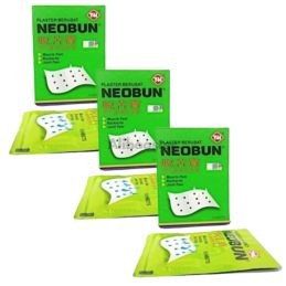 3er-Packung - NEOBUN Schmerzpflaster - 10 Blatt 65mm x 42mm