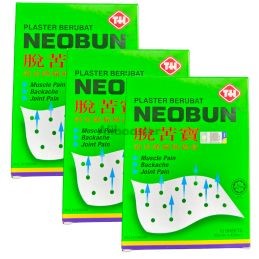 Set of 3 boxes - NEOBUN Pain Relief Patches - 10 sheets 65mm x 42mm