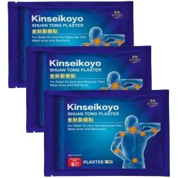 Sæt med 3 - Kinseikoyo shuan tong gips 6stk 15x10 2mm