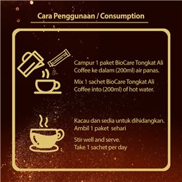 Tongkat Ali koffie - 10 zakjes van 30 gram