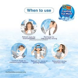 KOOLFEVER Cooling Eye Mask (5 st) - Omedelbar kylande och avslappnande effekt